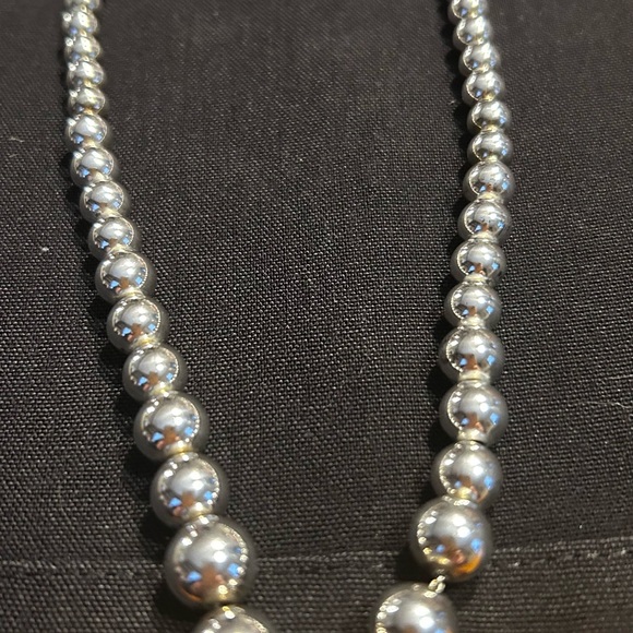 Tiffany & Co. Jewelry - Authentic Tiffany & Co Sterling Silver Graduate Beaded Ball Necklace 16.25 inch